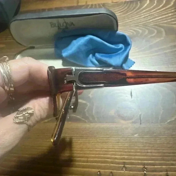 Bulova Eyeglasses TURIN Amber/Gunmetal Frames 51 16 135 - Picture 6 of 8